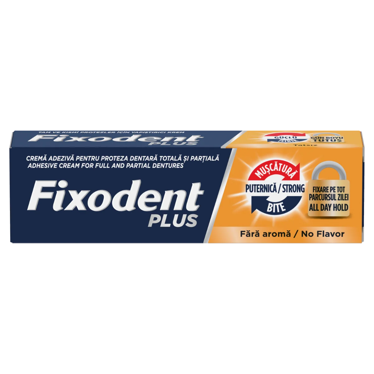 Crema adeziva pentru proteza dentara Plus Best Hold, 40g, Fixodent