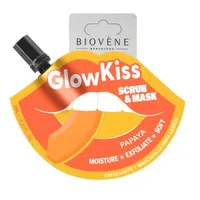 Masca si scrub pentru buze cu papaya Glow Kiss, 8ml, Biovene