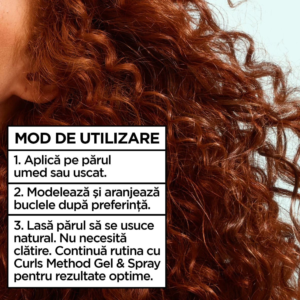 Crema pentru parul cret fara clatire Curls Method, 260ml, Garnier 