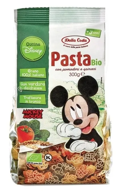 Paste tricolore Mickey Mouse Bio, 300g, Dalla Costa