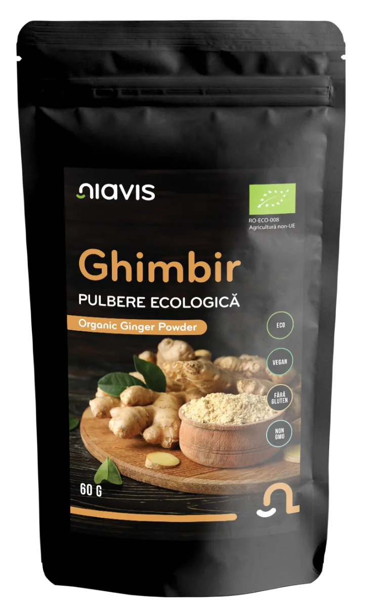 Ghimbir Pulbere ecologica, 60g, Niavis