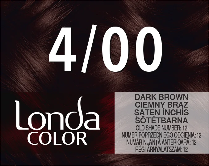 Vopsea de par permanenta 4/00 Dark Brown, 110ml, Londa