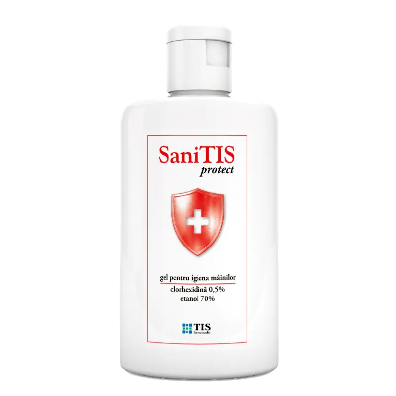 Gel pentru igiena mainilor SaniTIS Protect, 60ml, Tis Farmaceutic