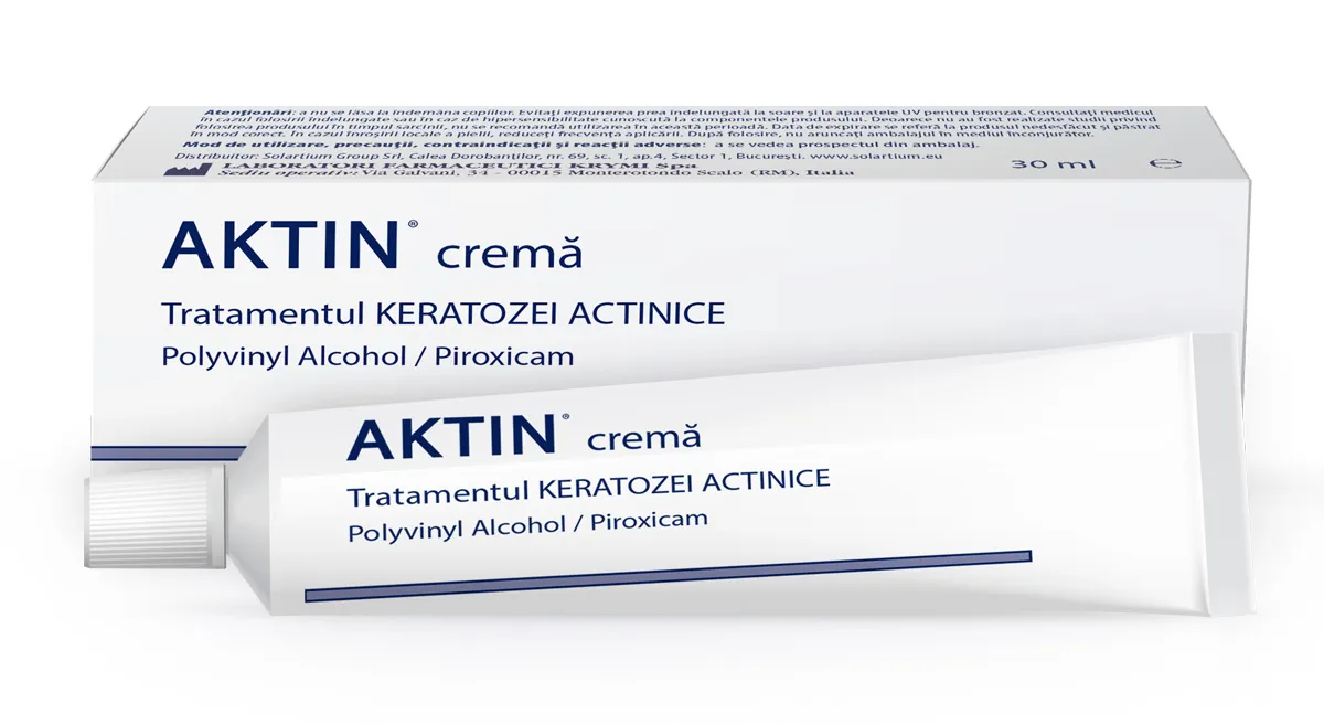 Crema tratament keratoza actinica Aktin, 30 ml, Solartium