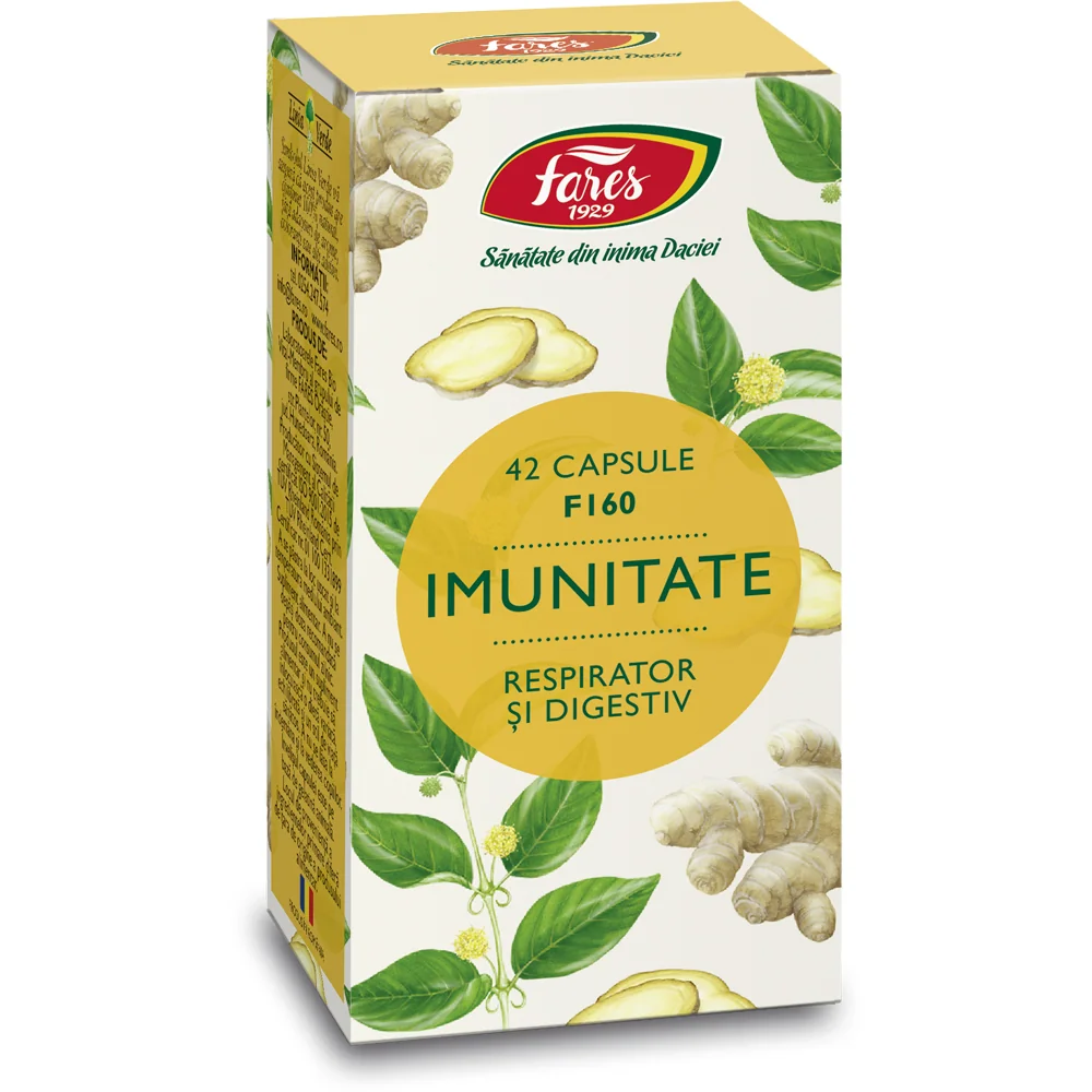 Imunitate, respirator si digestiv F160, 42 capsule, Fares