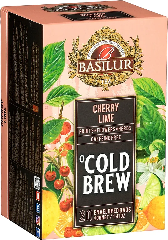 Ceai Cold Brew Cherry & Lime, 20 plicuri, Basilur
