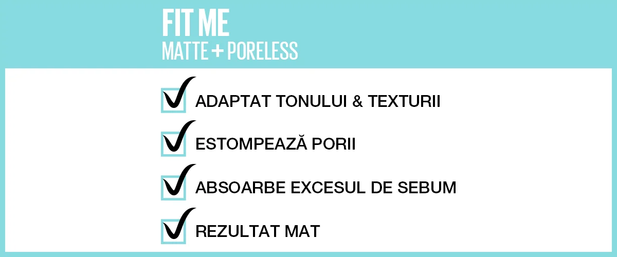 Beneficii Fond de ten Fit Me Beneficii Fond de ten Fit Me