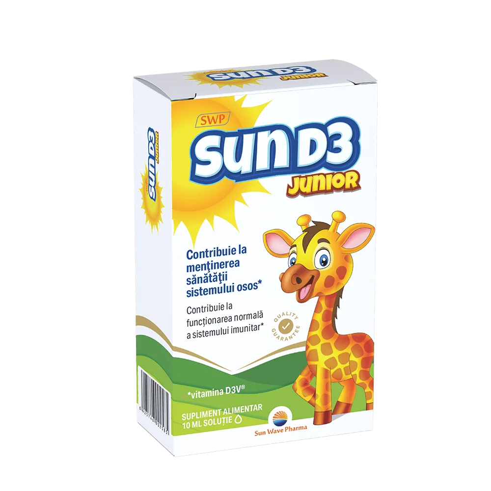Sun D3 Junior picaturi, 10ml, Sun Wave Pharma 