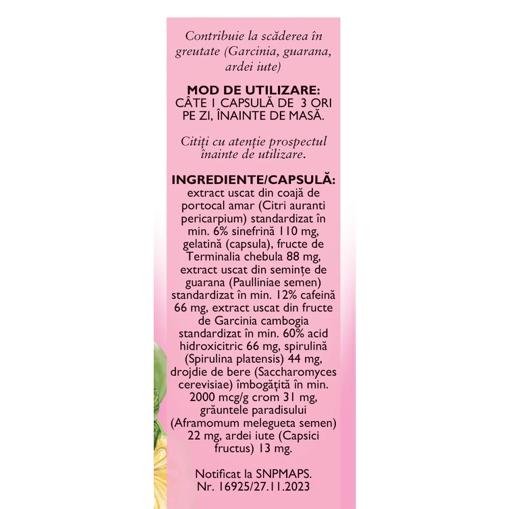 Silueta perfecta M125, 60 capsule, Fares