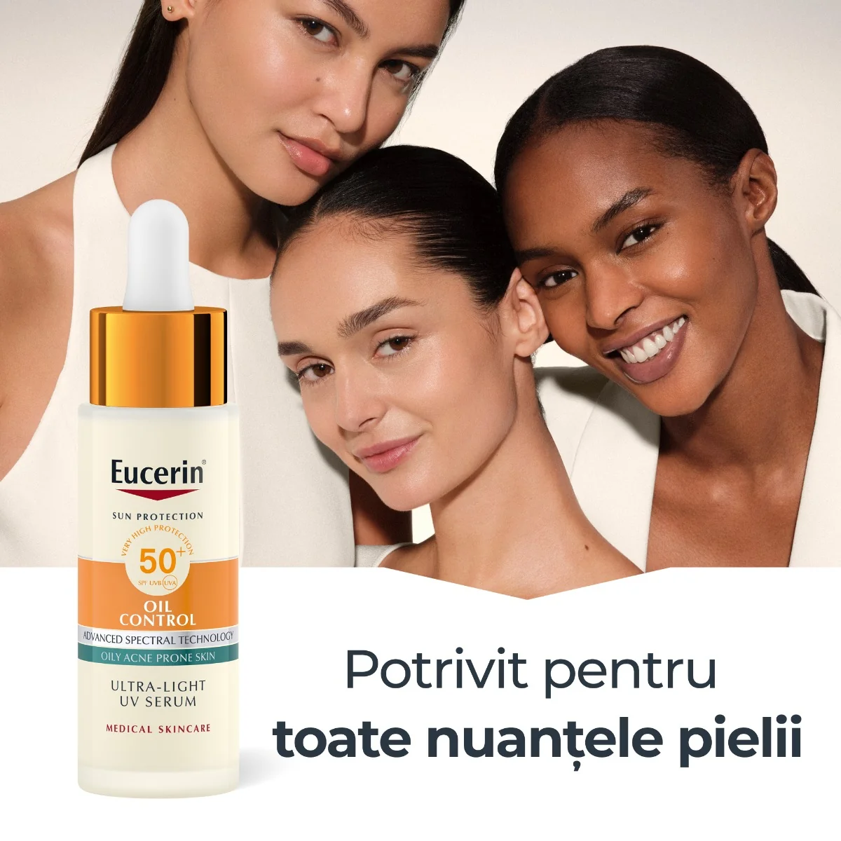 Serum Sun Oil Control SPF 50+, 30ml, Eucerin