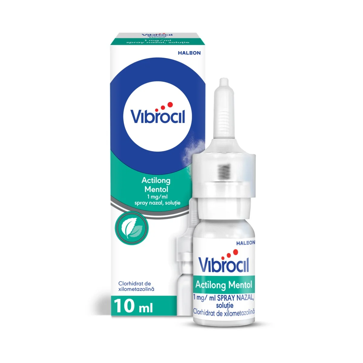 Vibrocil Actilong Mentol 1 mg/ml spray nazal solutie, 10ml, Haleon