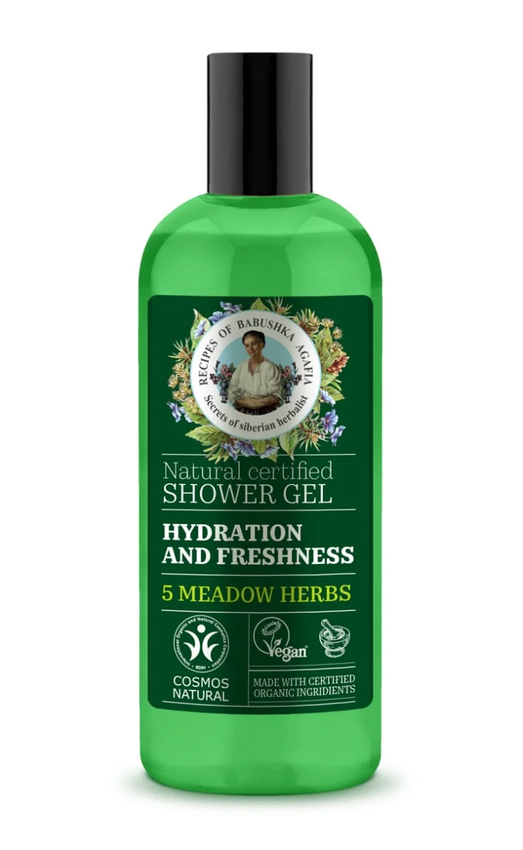 Gel de dus Hydratation Freshness, 260ml, Bunica Agafia