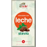 Ciocolata 39% cacao + lapte si stevie, 100g, Chocolates Sole
