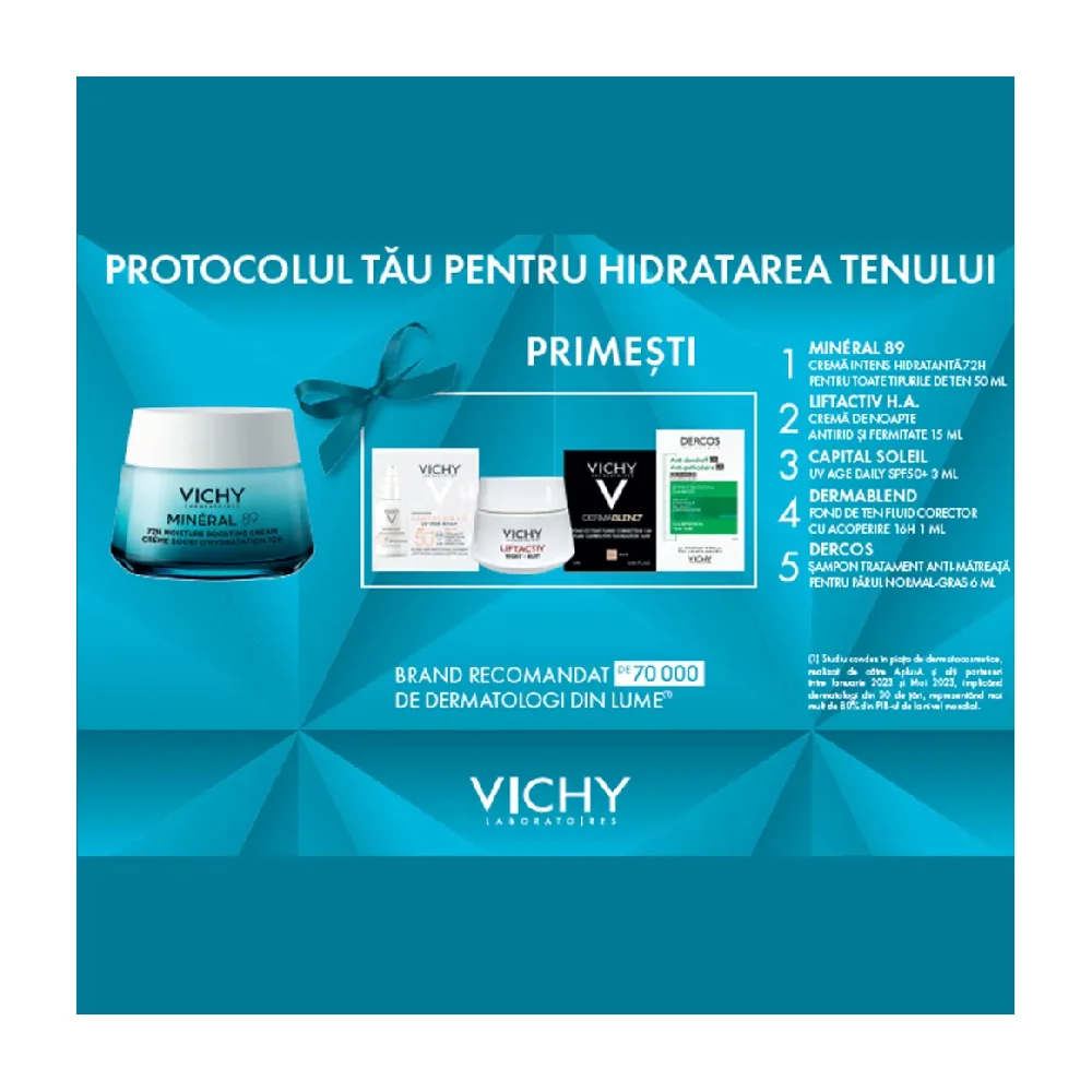 Pachet Mineral 89 pentru toate tipurile de ten, Vichy