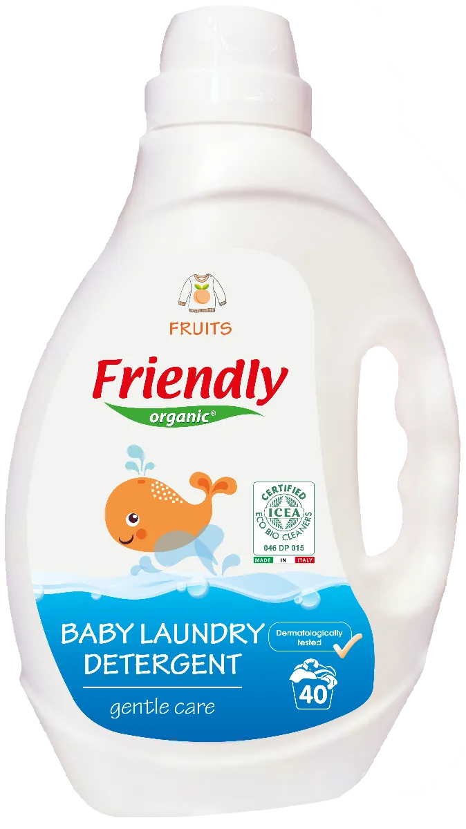 Detergent de rufe cu miros de fructe, 2000ml, Friendly Organic