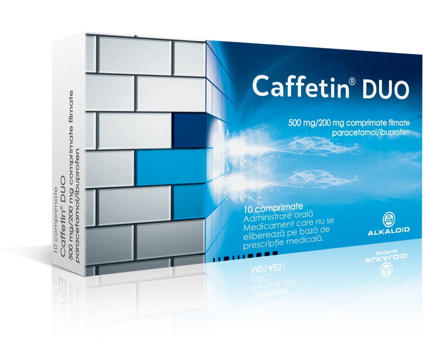 Caffetin Duo, 500 mg/200 mg, 10 comprimate, Alkaloid