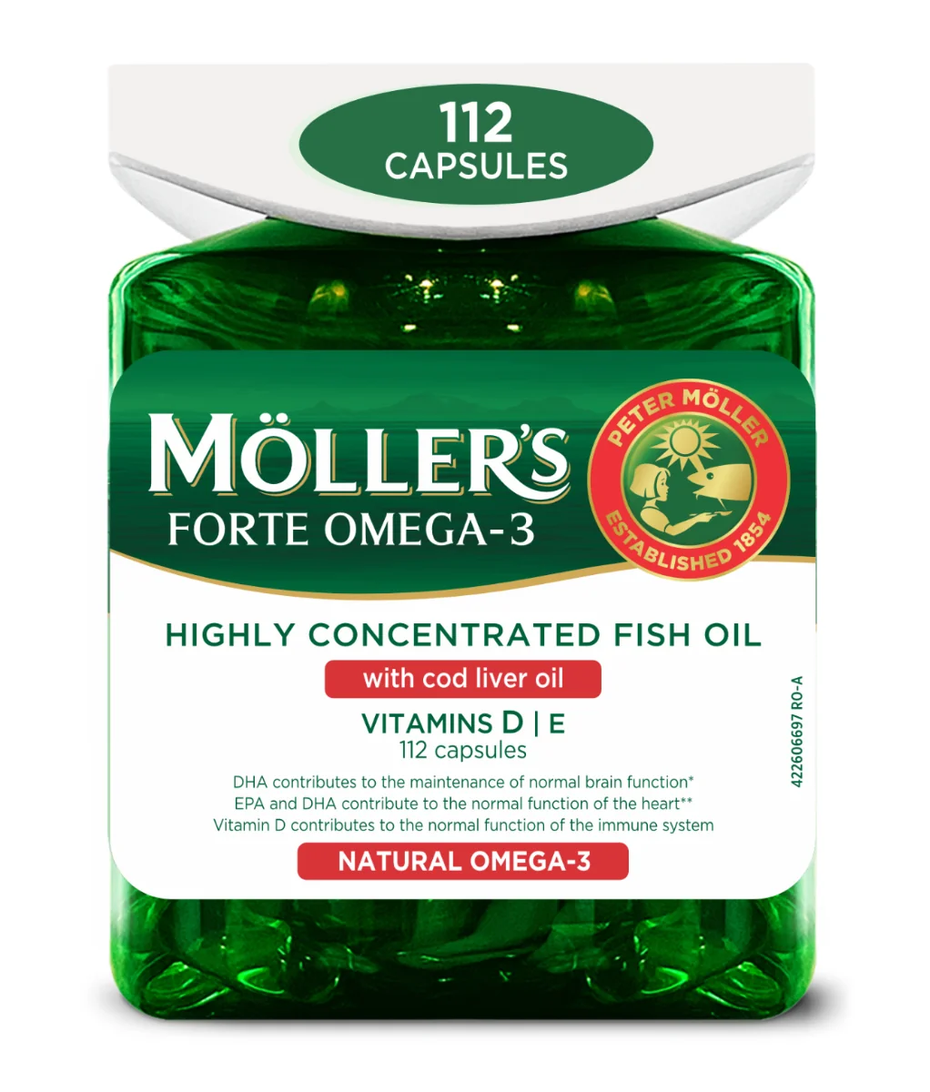 Omega 3 Forte, 112 capsule, Moller's