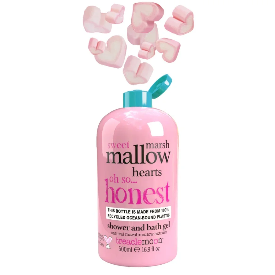 Gel de dus Marshmallow hearts, 500ml, Treaclemoon