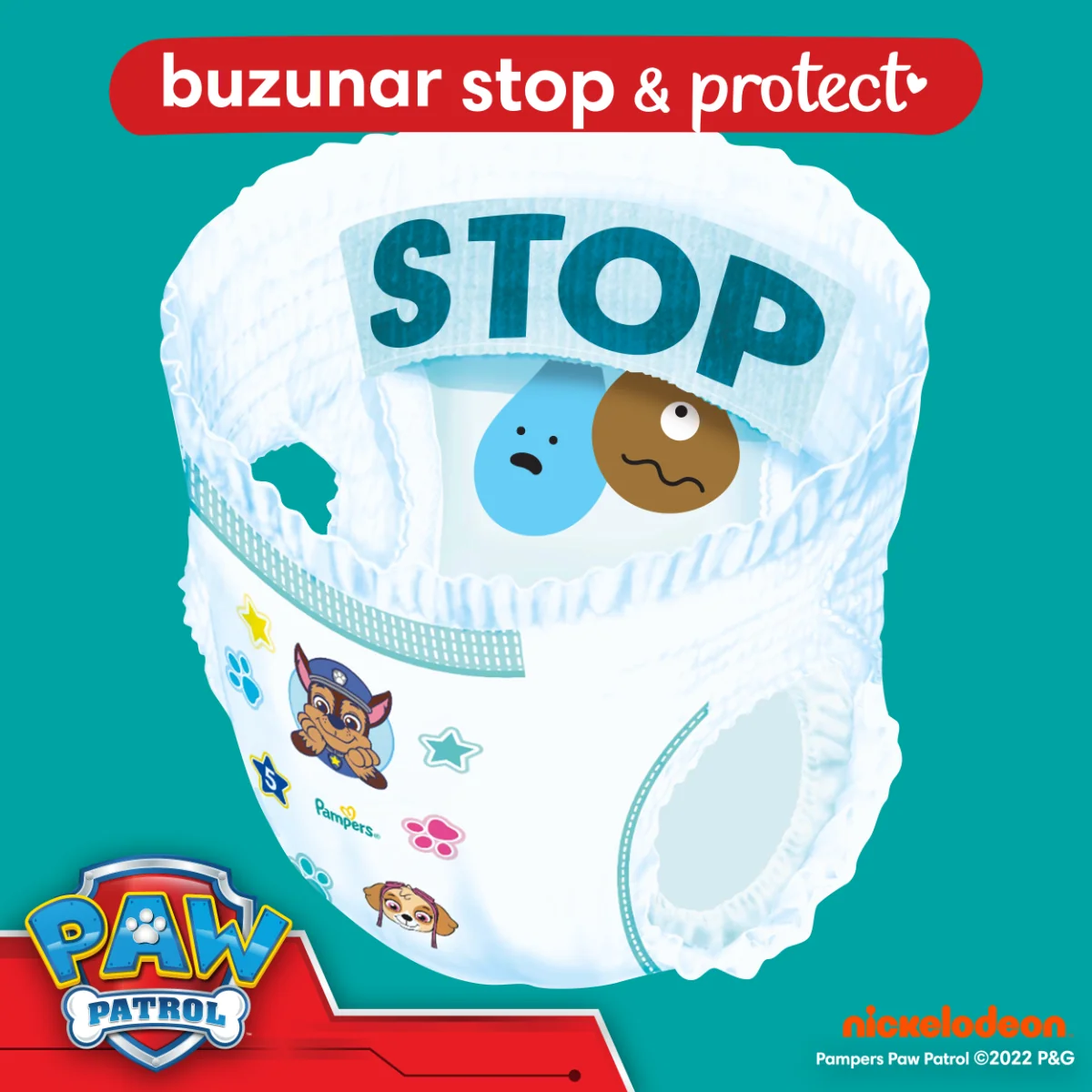 Scutece Pants Patrula Catelusilor Nr.5 pentru 12 - 17 kg, 66 bucati, Pampers
