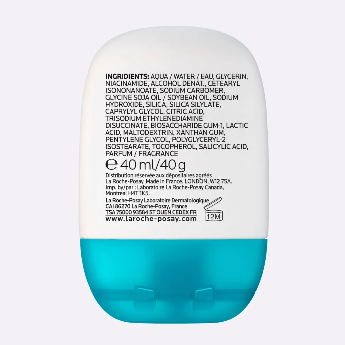 Gel-crema matifiant corector pentru tenul gras cu imperfectiuni Effaclar Supramolecular, 40ml, La Roche-Posay