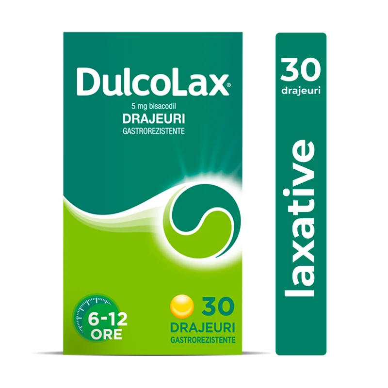 Dulcolax 5mg, 30 drajeuri, Sanofi