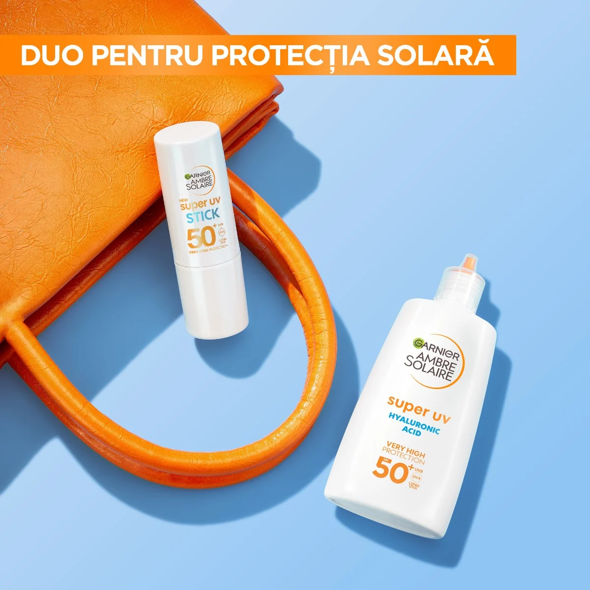 Stick cu protectie solara ridicata SPF50+ Ambre Solaire, 9ml, Garnier
