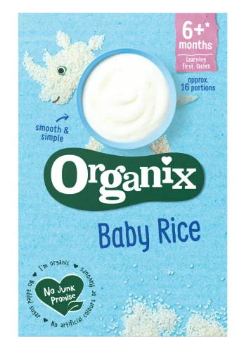 Cereale eco cu orez pentru bebelusi de la +6 luni, 100g, Organix