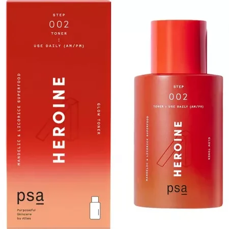Toner de fata cu Acid Mandelic si Lemn Dulce Heroine, 100ml, PSA