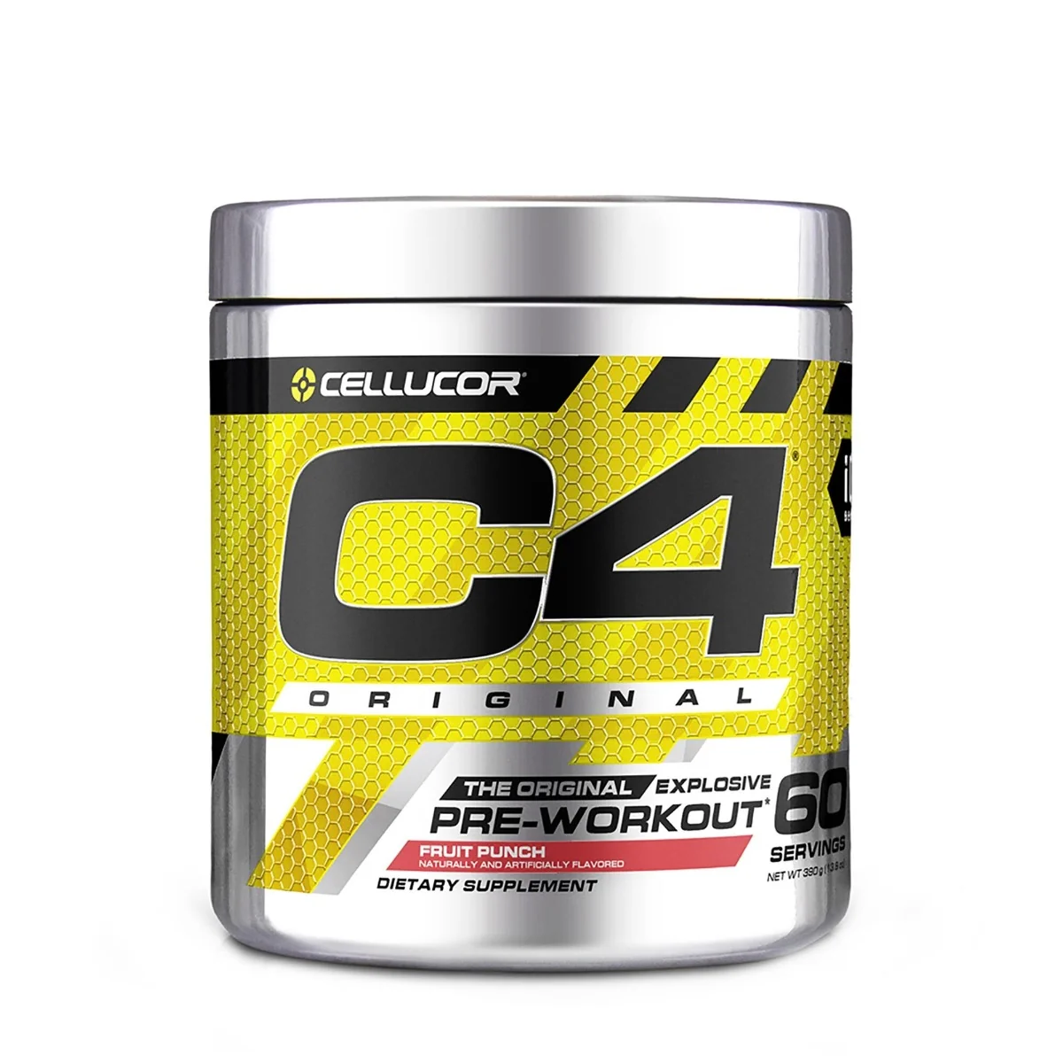 Formula Pre-Workout C4 Original cu aroma de Punch de Fructe, 360g, Cellucor