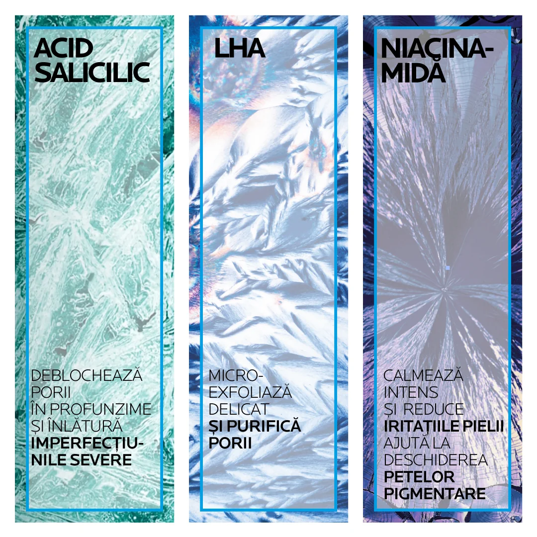 Gel de curatare micro-exfoliant fata si corp ten gras cu tendinta acneica Effaclar, 400ml, La Roche-Posay