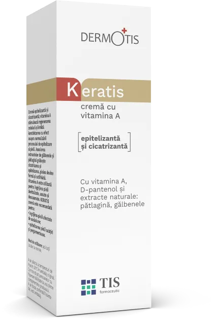 Crema cu vitamina A DermoTIS KeraTIS, 20ml, Tis Farmaceutic