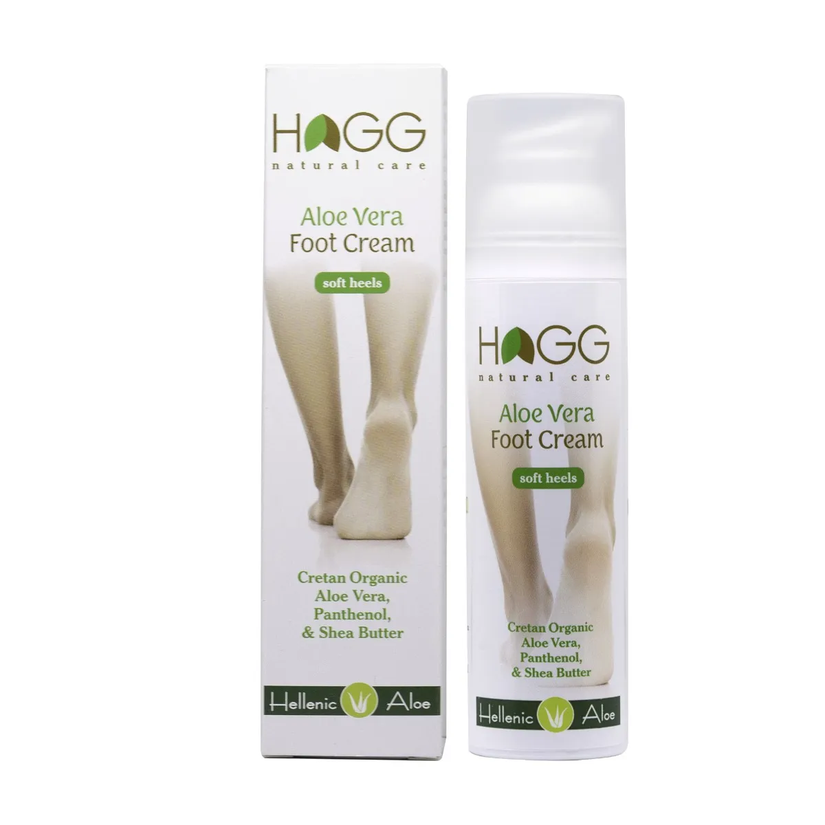 Crema de picioare pe baza de Aloe Vera Cretana 45% cu uree, unt de shea si pantenol, 75ml, Hagg 