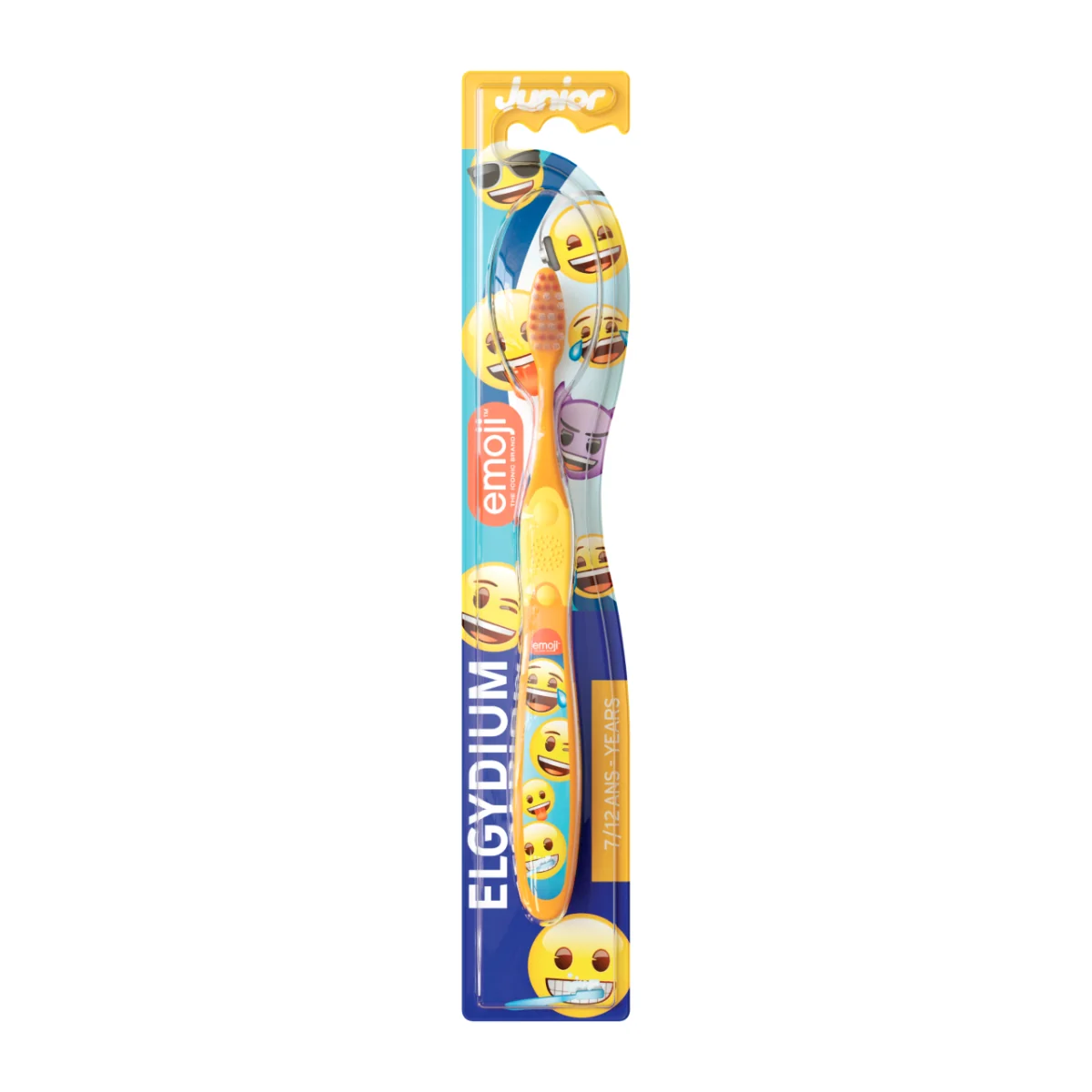 Periuta de dinti pentru copii intre 7-12 ani Junior Emoji, 1 bucata, Elgydium
