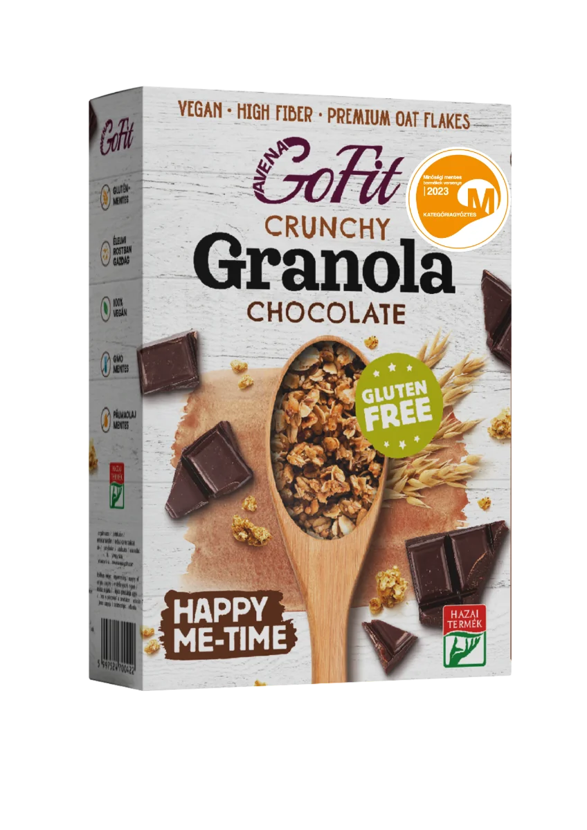 Granola cu ciocolata fara gluten, 250g, Avena GoFit