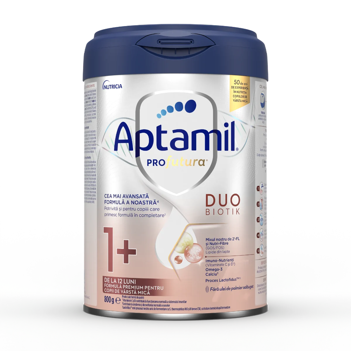 Formula premium pentru copii de 1-2 ani PRO Futura DUO-BIOTIK 1+, 800g, Aptamil