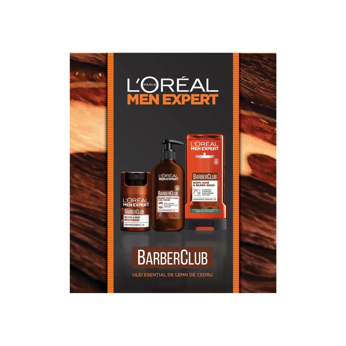 Pachet Men Expert Gel de dus 400ml+Crema hidratanta 50ml + Gel de curatare 200ml, L'Oreal Paris | Dr. Max Farmacie