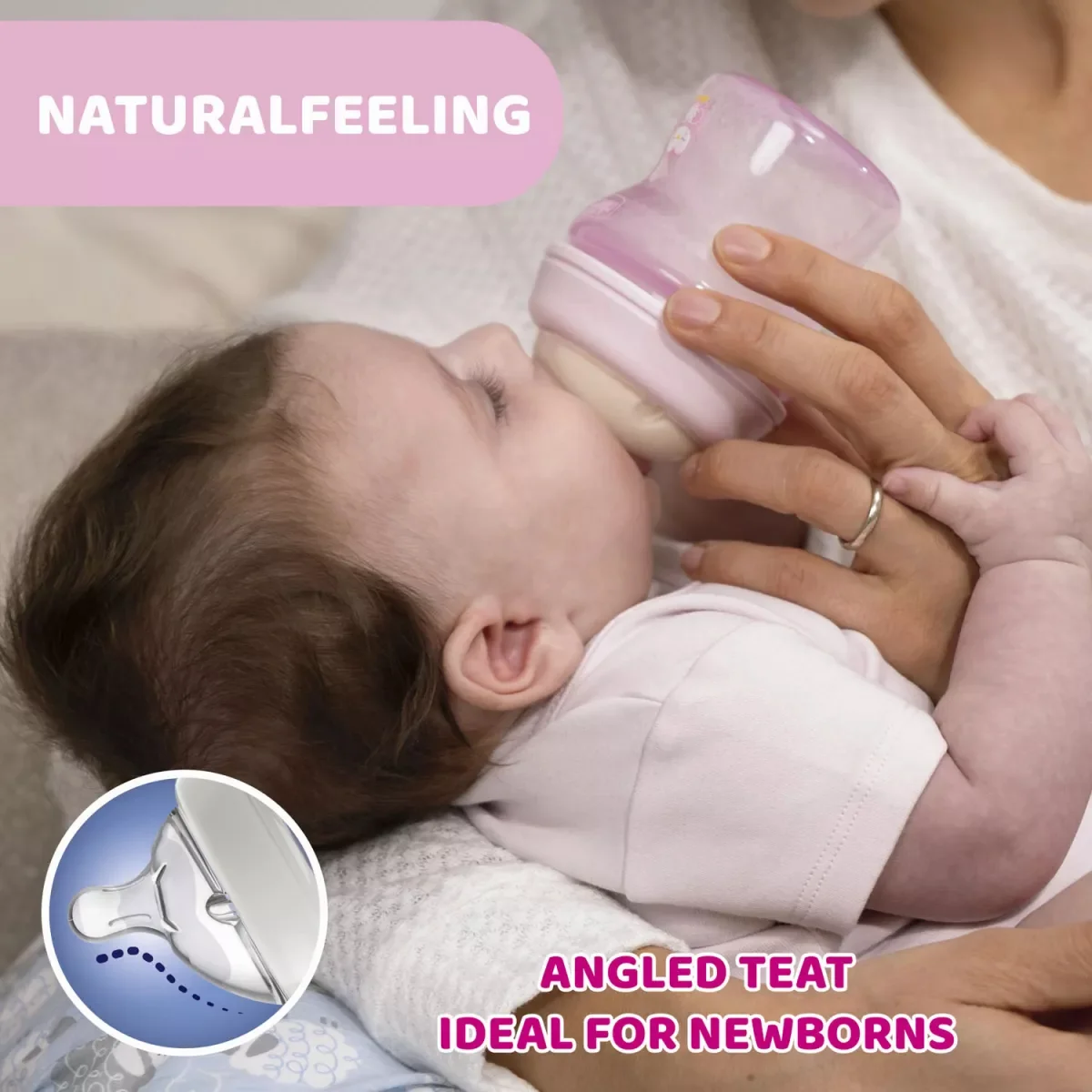 Biberon PP Natural Feeling 0 luni+, 150ml, Chicco