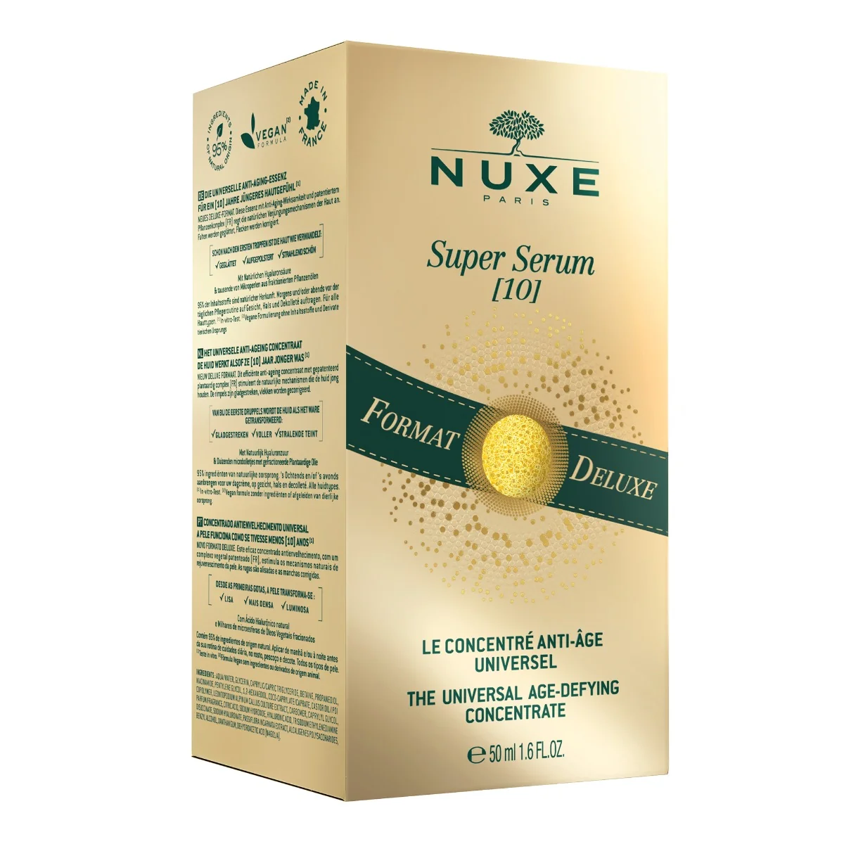 Super Serum concentrat anti-rid universal cu acid hialuronic, 50ml, Nuxe