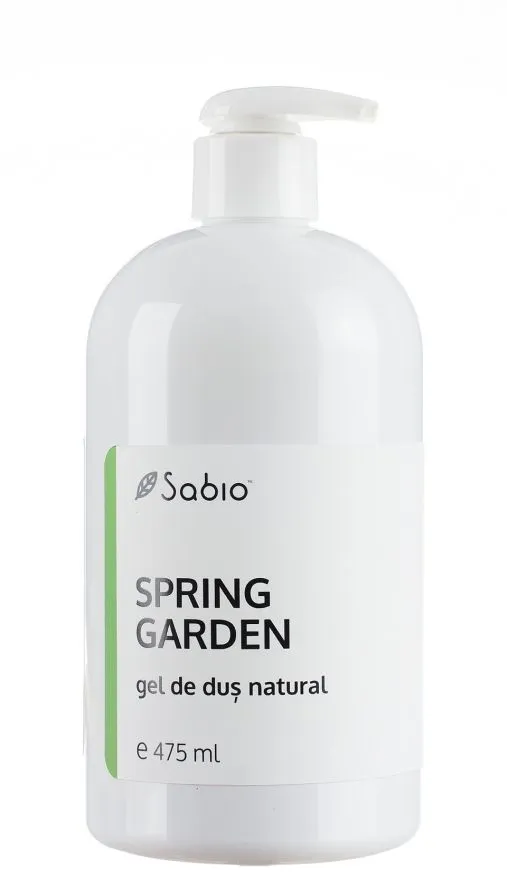 Gel de dus natural Spring Garden, 475ml, Sabio