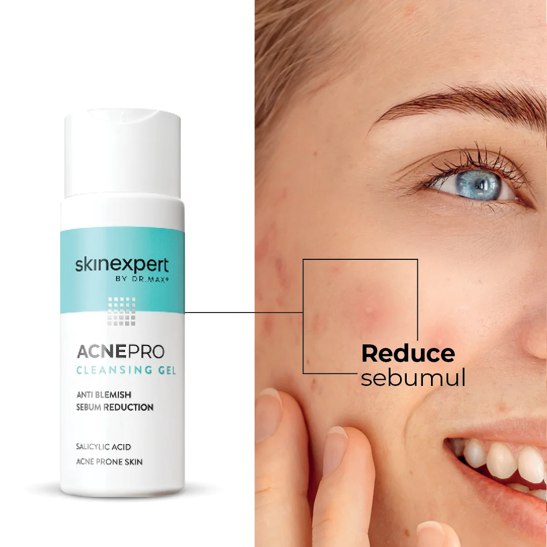 Skinexpert by Dr. Max® Gel de curatare anti-imperfectiuni AcnePro, 200ml