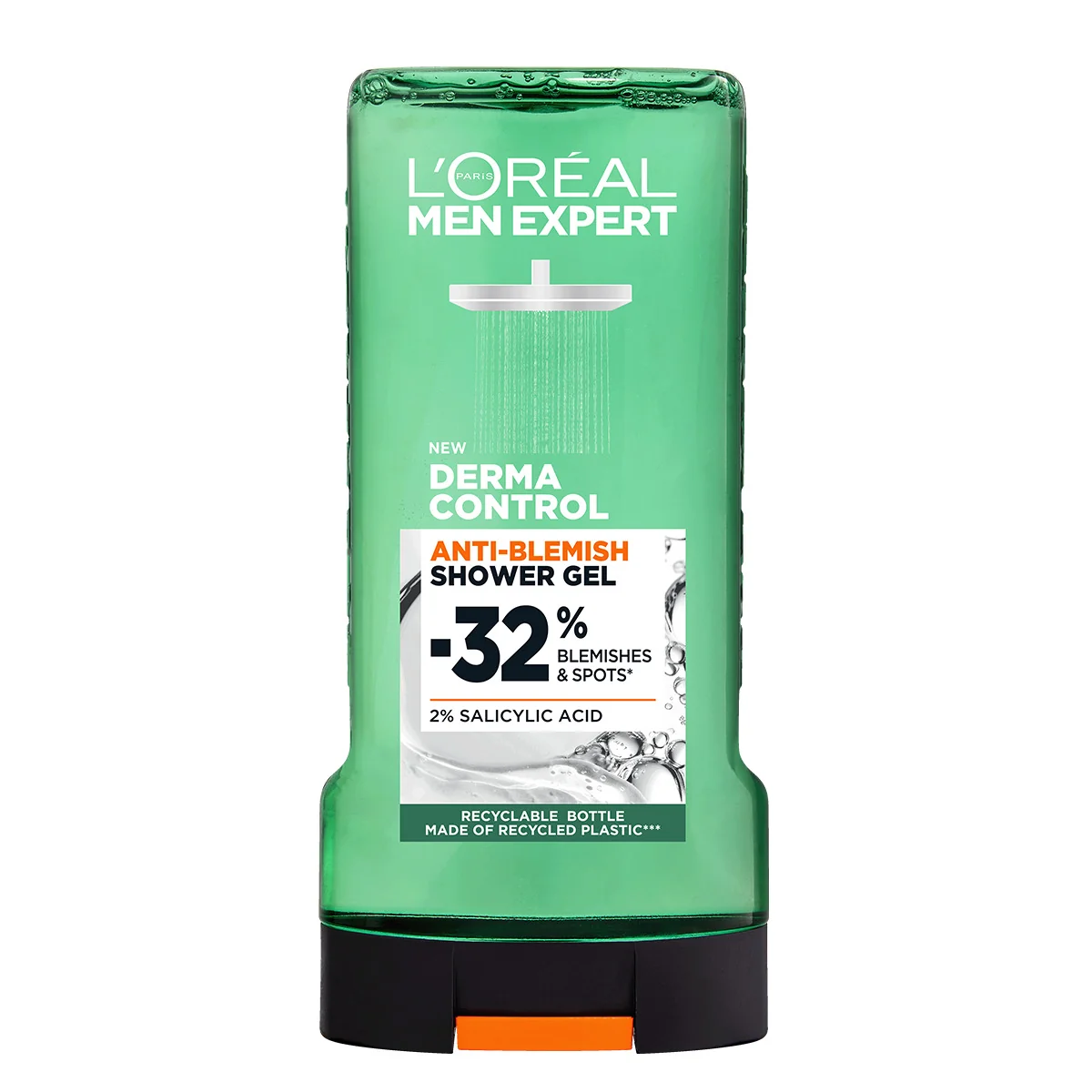 Gel de dus anti-imperfectiuni pentru corp par fata si barba, 300ml, L'oreal Men Expert