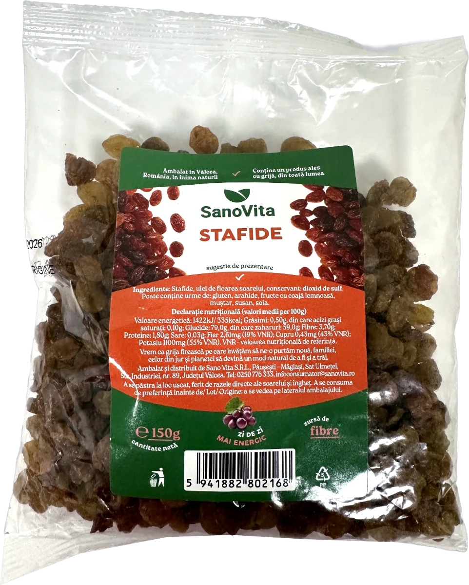 Stafide, 150g, SanoVita