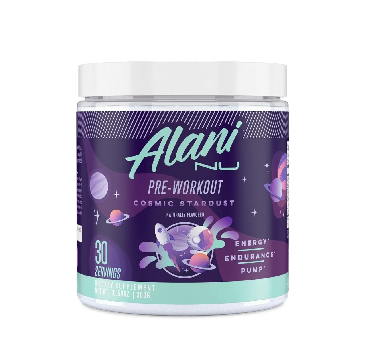 Pre-Workout cu Aroma Cosmic Stardust, 300g, Alani NU