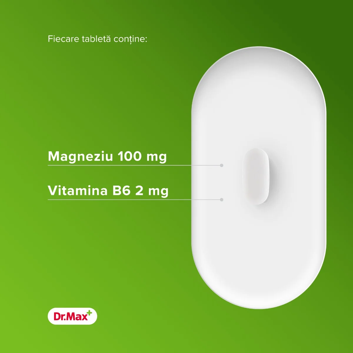 Dr. Max Magnesium B6 Premium, 50 comprimate