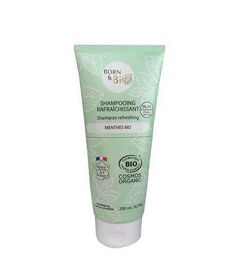 Sampon bio revigorant cu menta, 200ml, Born to Bio