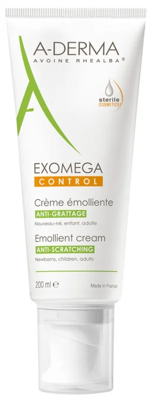 Crema emolienta Exomega Control, 200ml, A-Derma