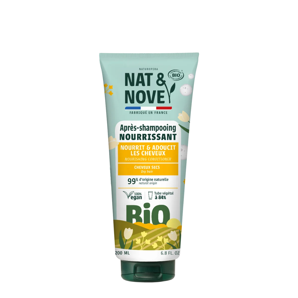 Balsam hranitor pentru par uscat cu extract de ovaz Bio, 200ml, Nat&Nove