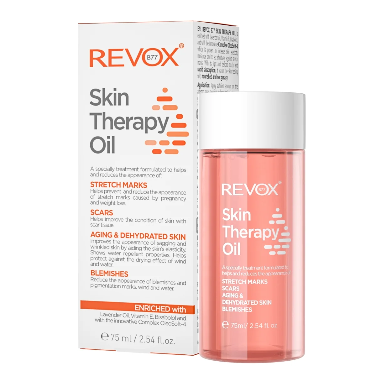 Tratament pentru reducerea vergeturilor Skin Therapy Oil, 75ml, Revox