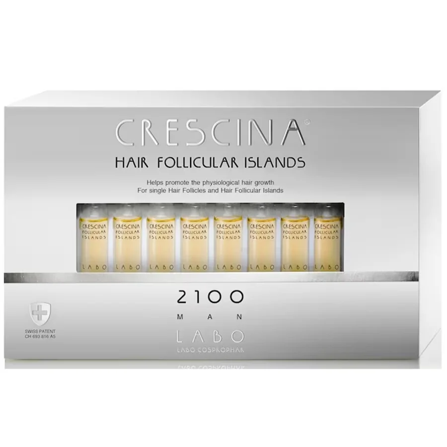 Follicular Islands 2100 Man Crescina, 20 fiole, Labo