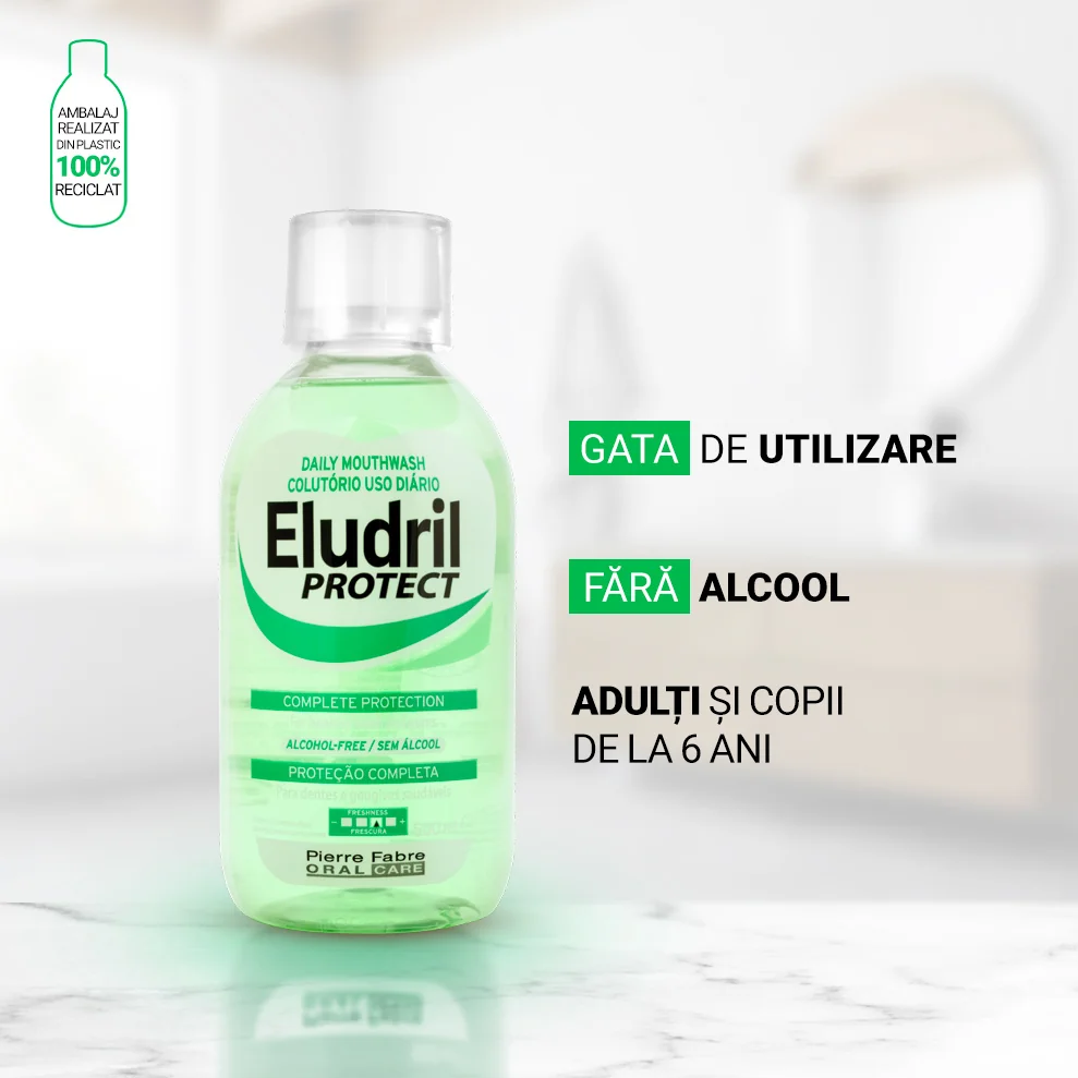 Apa de gura Protect, 500ml, Eludril